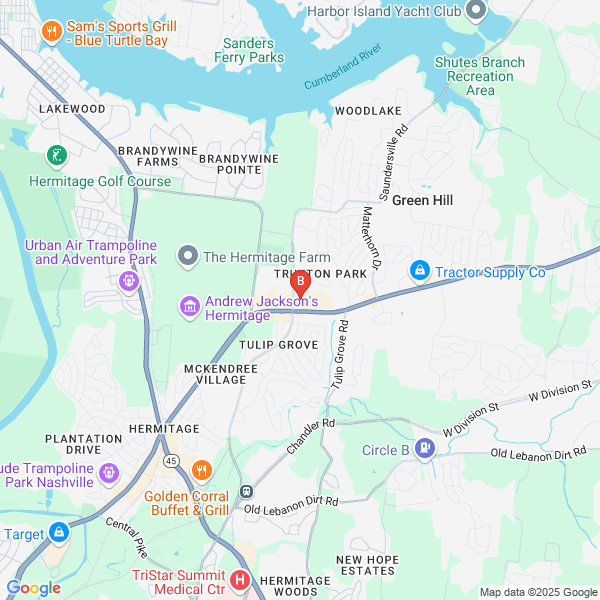 Nashville local coupons location map: 4636 Lebanon Pike, Hermitage, TN