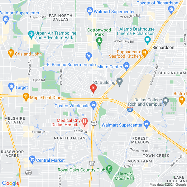 Flatbed Towing & Roadside Assistance location map: 13140 Coit Rd #113, Dallas, TX