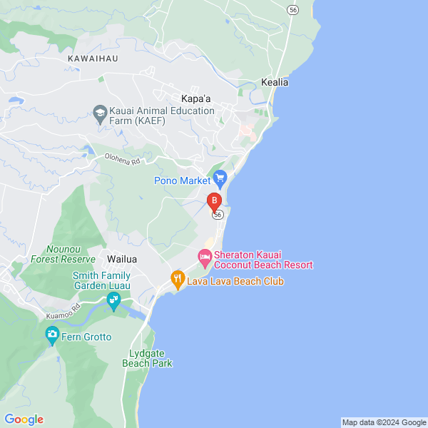 Simple Online Business Development location map: 4-1101 Kuhio Hwy, Kapaa, HI